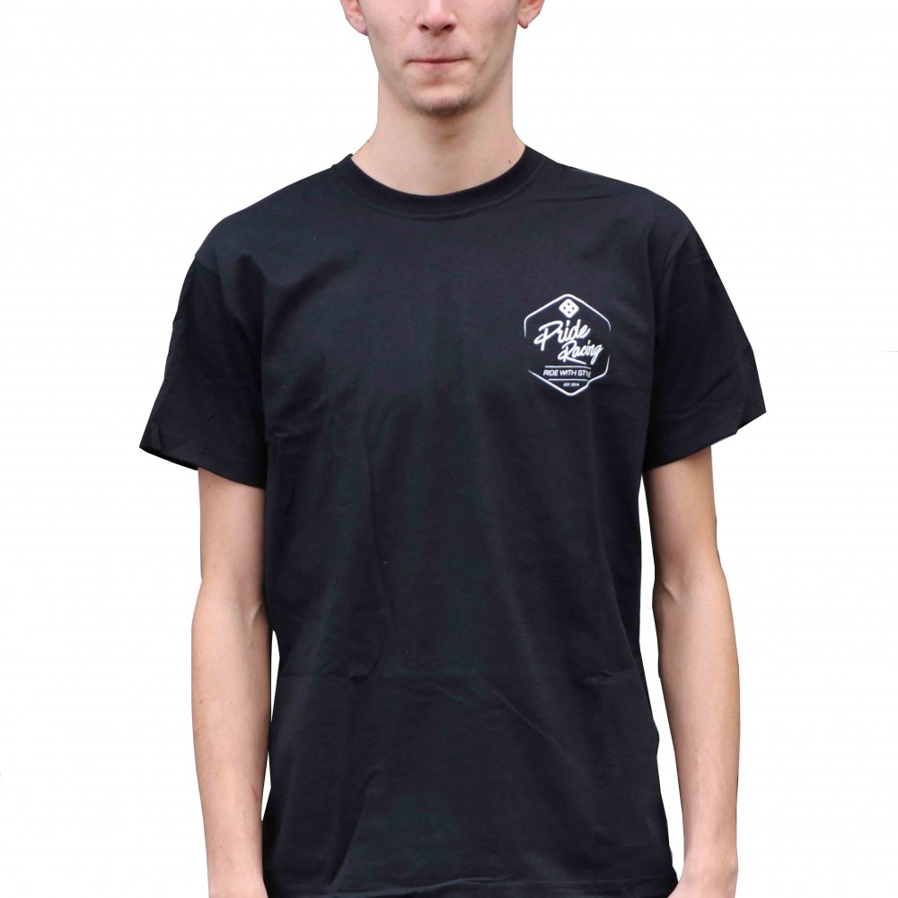 TSHIRT PRIDE RIDE WITH STYLE BLACK
