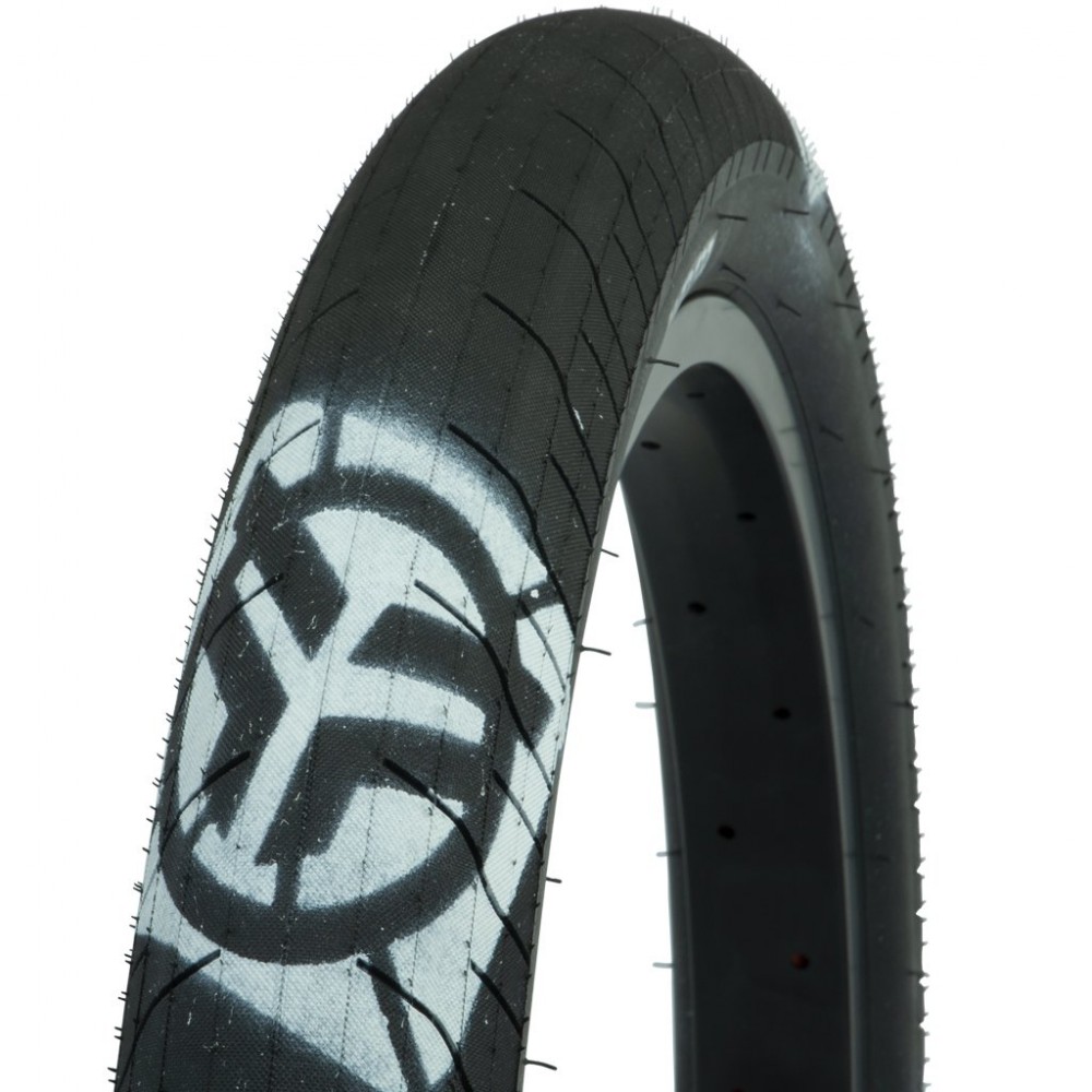 Federal command lp tire black with white logo.