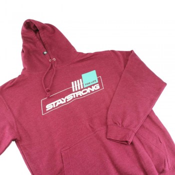 STAY STRONG FOR LIFE HOODY BURGUNDY