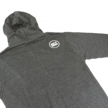 STAY STRONG FASTER ZIP HOODY HEATHER BLACK