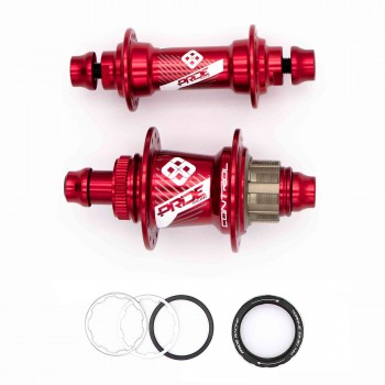 PRIDE CONTROL EXP 28H HUBS PAIR RED