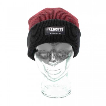 FRENCHYS LABEL BEANIE - BURGUNDY