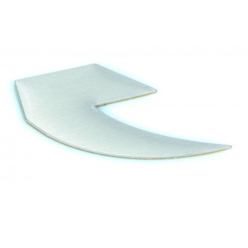 BADGE TALL ORDER LOGO ALU FLAT POLISHED