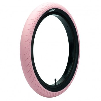 FEDERAL COMMAND LP TIRE PINK WITH BLACK LOGO AND SIDEWALL