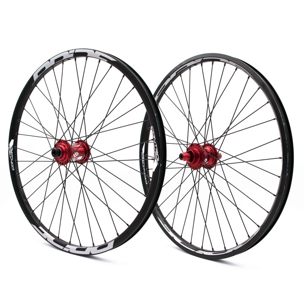 PAIRE DE ROUES PRIDE CONTROL PRO CRUISER 36H - RED