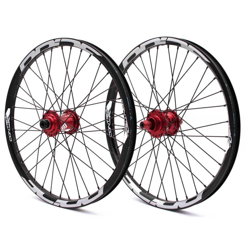 PRIDE CONTROL PRO DISC 36H WHEELSET RED