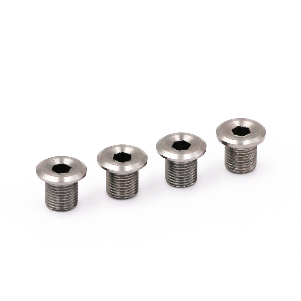 TITANIUM BOLTS CHAINRING RENNEN - XL X4 - RAW