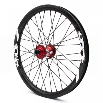 PAIRE DE ROUES PRIDE GRAVITY PRO AERO UD GLOSS DISC - MOYEUX ROUGE