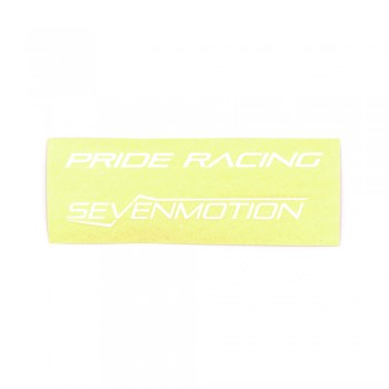 PRIDE RACING STICKER FULL PACK SEVENMOTION 8'' - WHITE