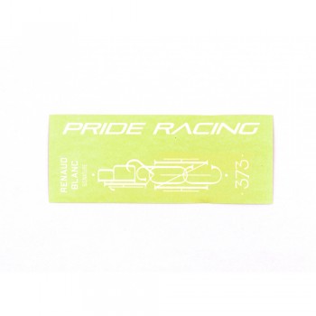 STICKER FULL PACK PRIDE RACING 373 - 8”/ 8.5” - WHITE