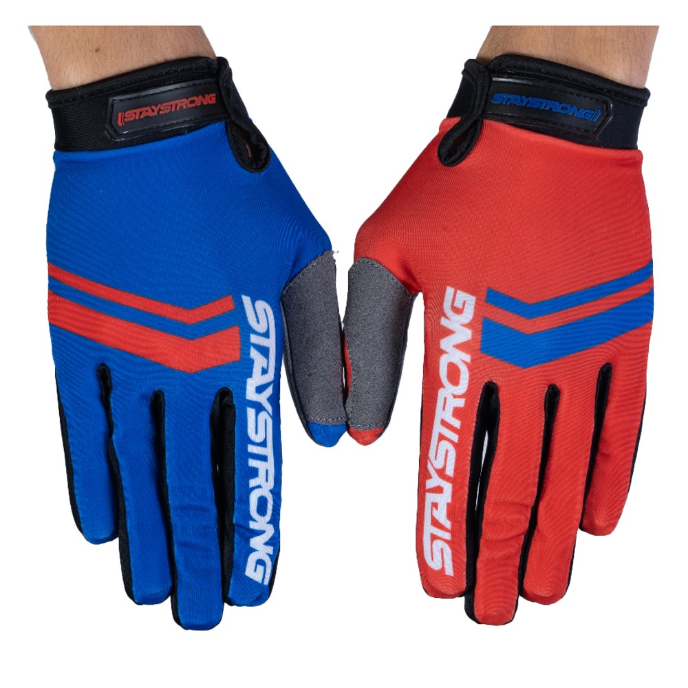 STAY STRONG GLOVES OPPOSITE RED/BLUE