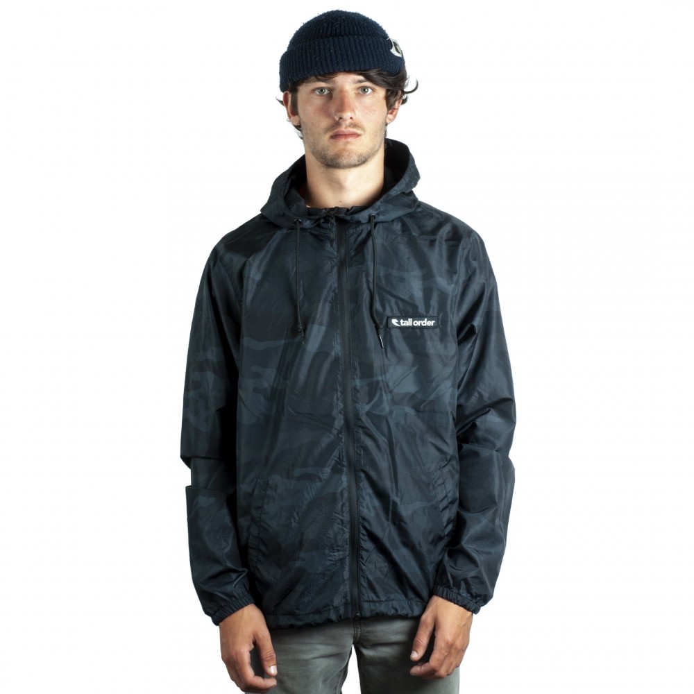 TALL ORDER LOGO JACKET BLACK CAMO