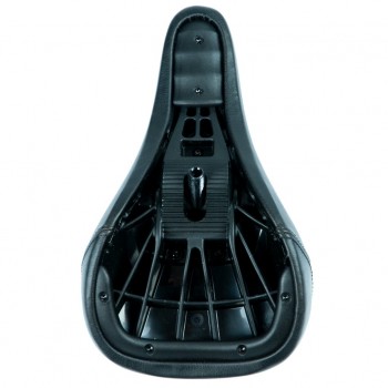 SELLE FEDERAL MID STEALTH LOGO - BLACK CANVAS TOP w/FAUX LEATHER PANELS BLACK