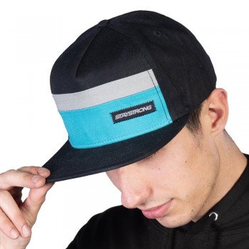 CASQUETTE STAY STRONG BLOCK SNAPBACK BLACK/TEAL