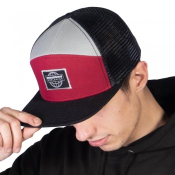CASQUETTE STAY STRONG WORLDWIDE SNAPBACK BLACK/MAROON