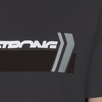 STAYSTRONG T-SHIRT BIG CHEVRON CHARCOAL BLACK
