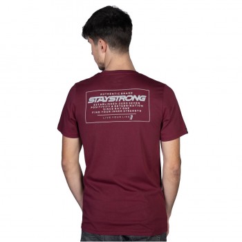 STAYSTRONG T-SHIRT AUTHENTIC BOX MAROON