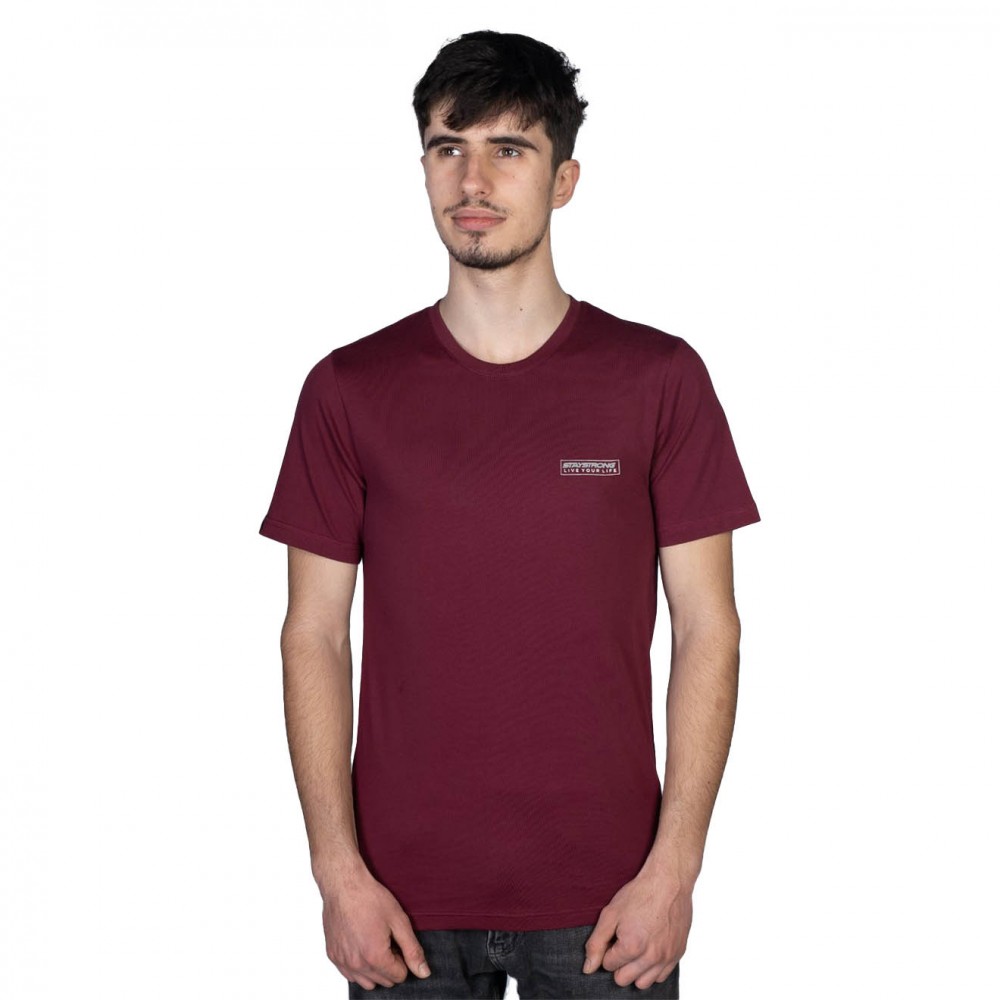 STAYSTRONG T-SHIRT AUTHENTIC BOX MAROON