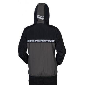 STAYSTRONG JACKET CUT OFF VERTICAL BLACK