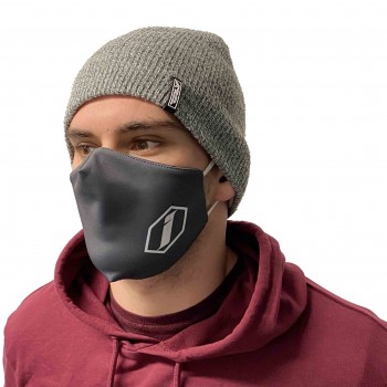 INSPYRE FACE MASK CORPORATE LOGO DARK GREY