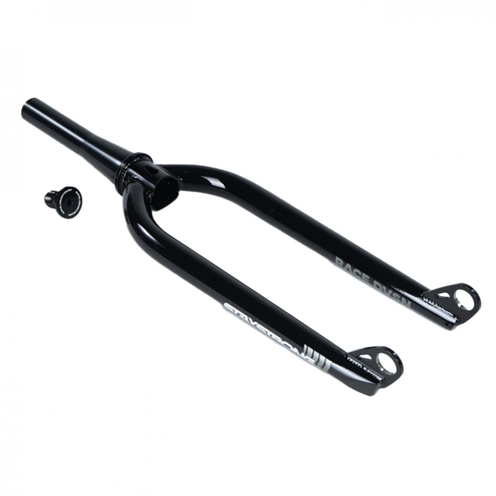 Fourche rigide BMX 11/8 pivot droit V-Brake brut - Bécanerie