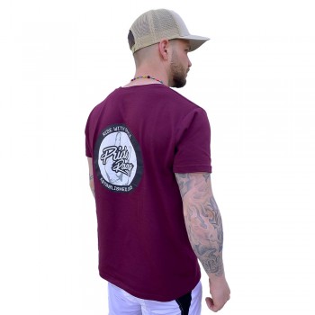 T-SHIRT PRIDE COOL PATCH BURGUNDY