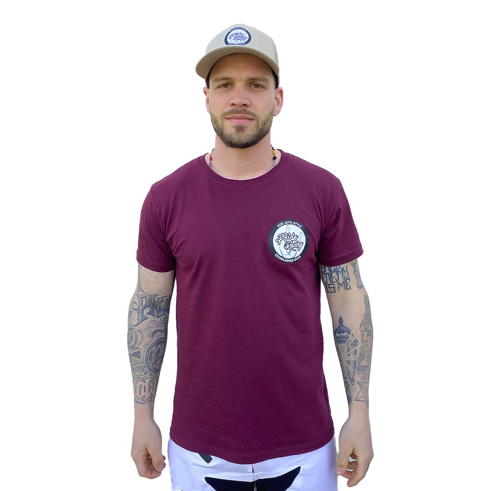 T-SHIRT PRIDE COOL PATCH BURGUNDY