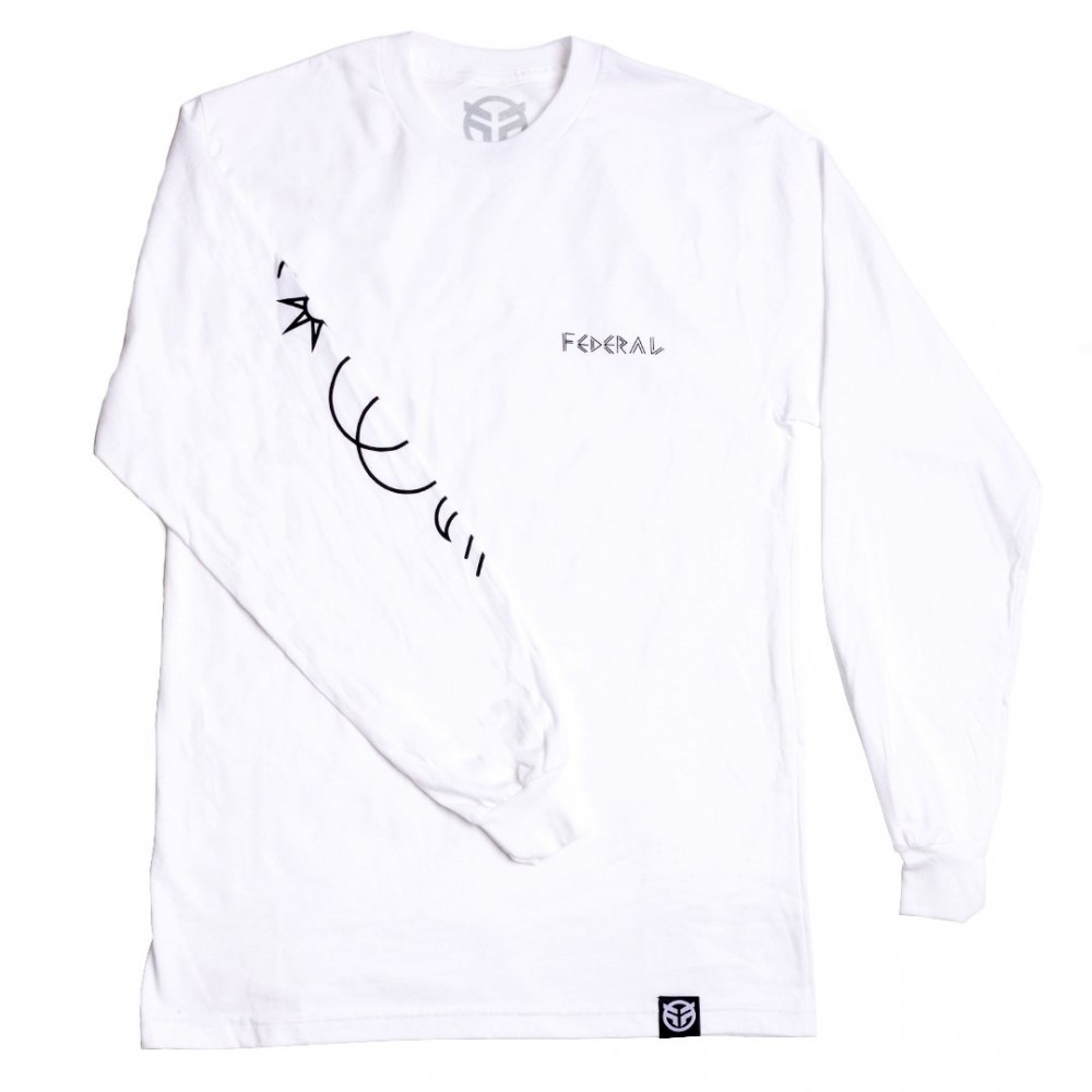 FEDERAL PERRIN L/S T-SHIRT WHITE