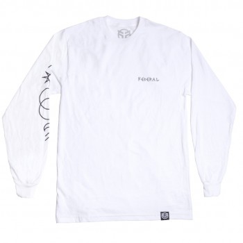 FEDERAL PERRIN L/S T-SHIRT WHITE