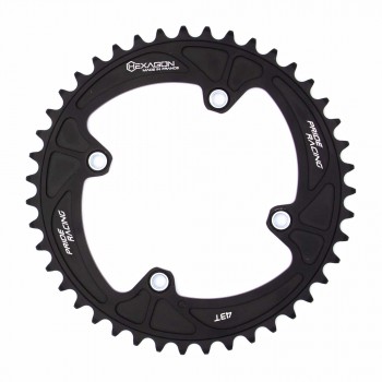 COURONNE PRIDE RACING HEXAGON FILETÉES BLACK