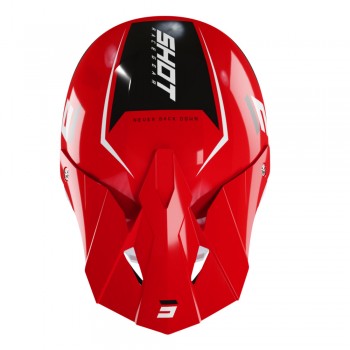 CASQUE SHOT FURIOUS CHASE RED/WHITE GLOSSY