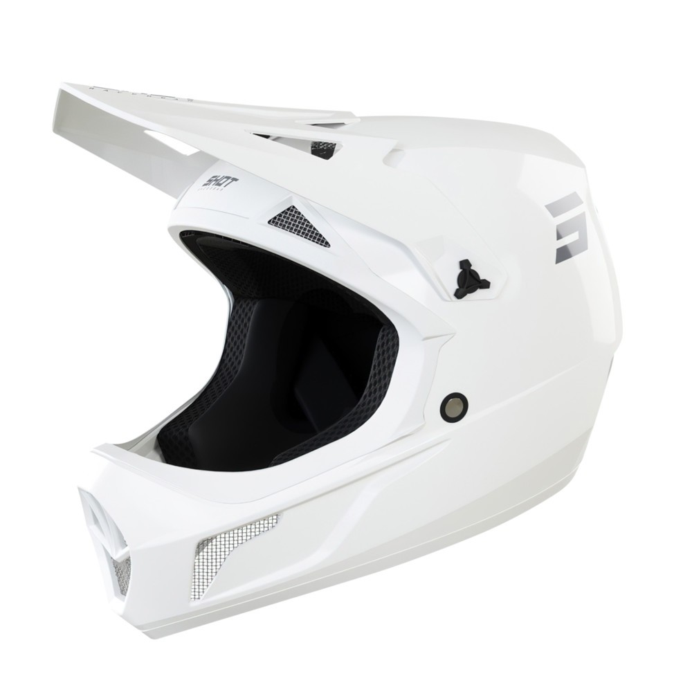 Casque Adulte Shot Rogue Solid Glossy White Profil