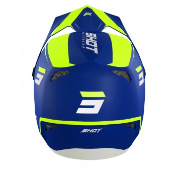 CASQUE ENFANT SHOT ROGUE UNITED BLUE/NEON YELLOW GLOSSY