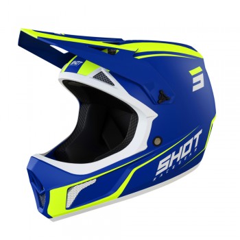 CASQUE ADULTE SHOT ROGUE UNITED BLUE/NEON YELLOW GLOSSY