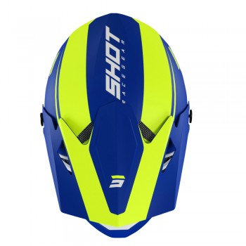 CASQUE ADULTE SHOT ROGUE UNITED BLUE/NEON YELLOW GLOSSY