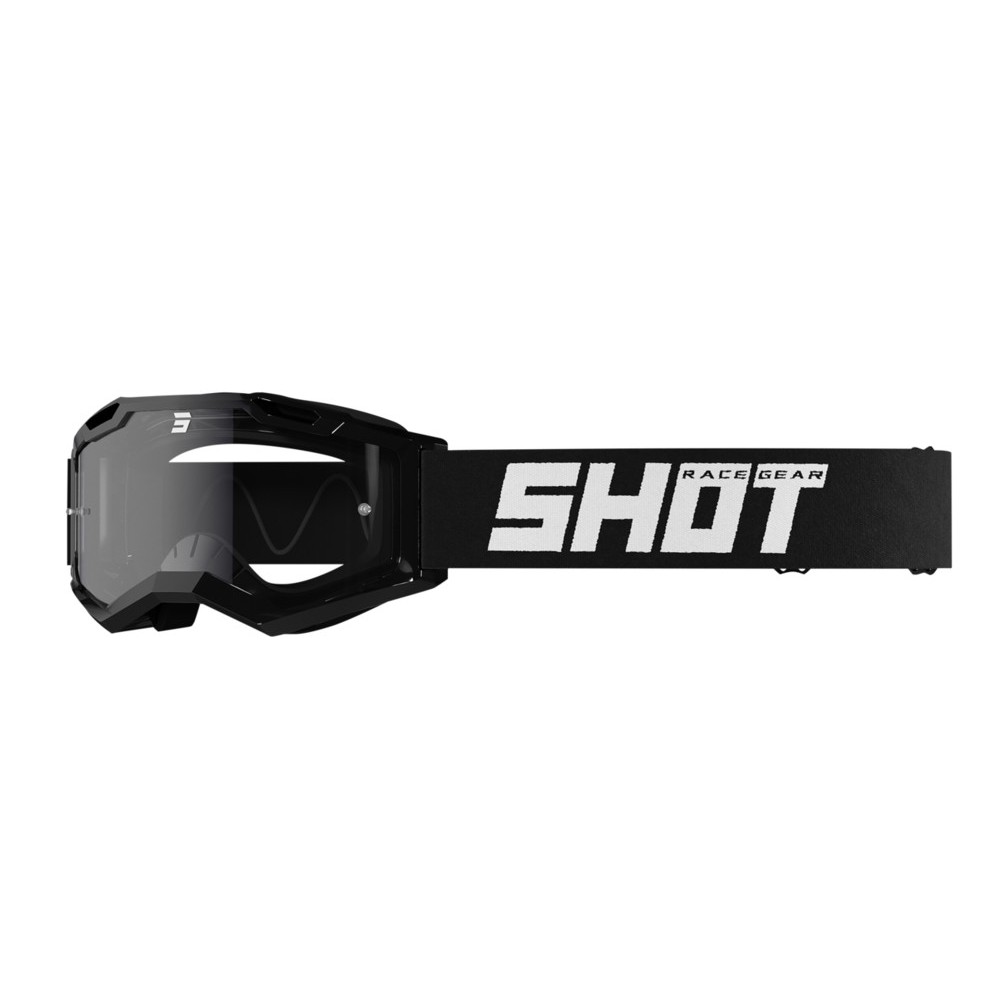 MASQUE SHOT ASSAULT 2.0 SOLID BLACK ENDURO GLOSSY