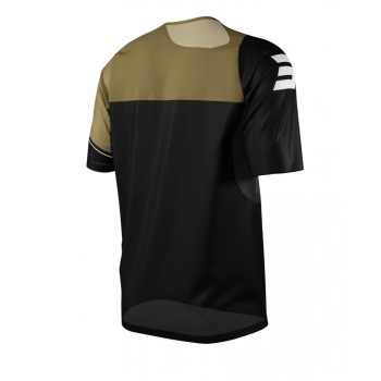 SHOT REVOLT BLACK/GOLD SHORT SLEEVESJERSEY