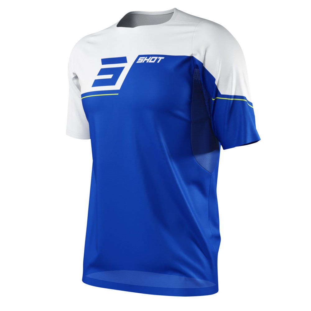 SHOT REVOLT BLUE SHORT SLEEVESJERSEY