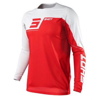 MAILLOT MANCHES LONGUES SHOT REVOLT ROUGE ENFANT