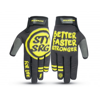 STAY STRONG ROUGH BFS ADULT GLOVES - BLACK / YELLOW