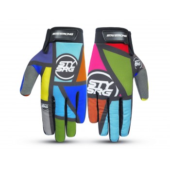 STAY STRONG MONDRIAN ADULT GLOVES - MULTI