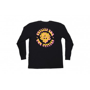TEE SHIRT MANCHES LONGUES ODYSSEY BETHEL BLACK / YELLOW X PINK