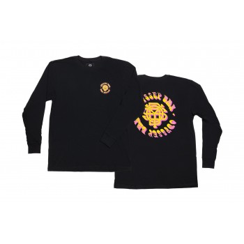 ODYSSEY BETHEL LONGSLEEVE T-SHIRT BLACK / YELLOW X PINK