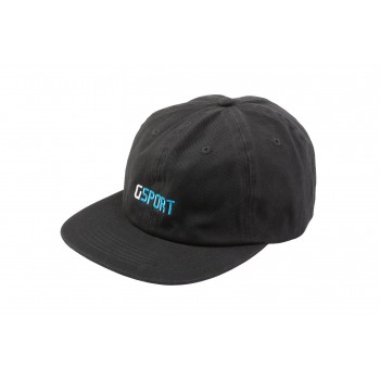 GSPORT BRAND 6-PANEL UNSTRUCTURED CAP BLACK