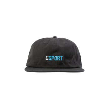 CASQUETTE GSPORT BRAND 6-PANEL UNSTRUCTURED BLACK