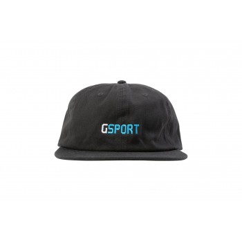 GSPORT BRAND 6-PANEL UNSTRUCTURED CAP BLACK
