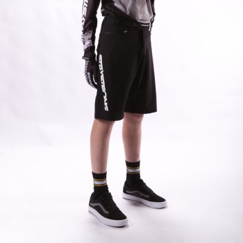 STAY STRONG V2 RACE SHORT BLACK/WHITE ADULT