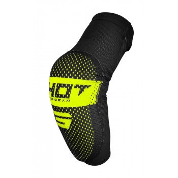 SHOT AIRLIGHT ELBOW GUARD ADULT BLACK/ NEON YELLOW