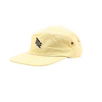 Casquette Title Five Panel Jaune Face
