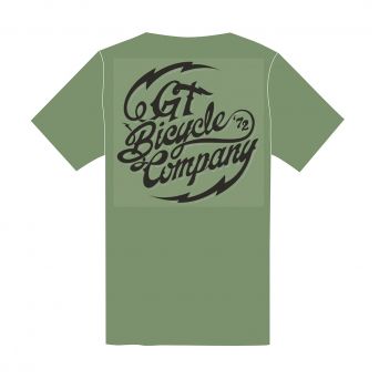 Tee Shirt Gt Vintage Script Green Dos